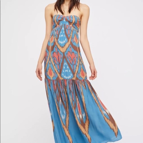 FREE PEOPLE Boho Maxi Dress Size Medium NWT - Picture 4 of 4
